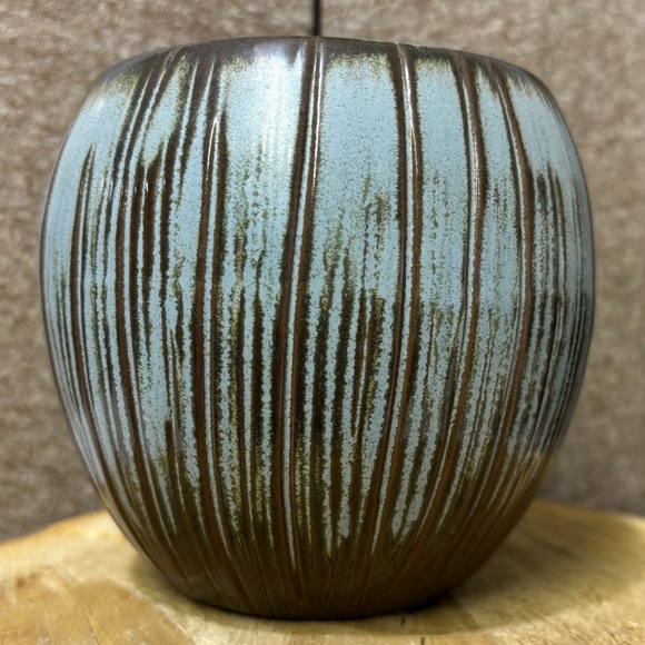 Vintage “Frankoma” T7 Tiki Coconut Mug-Turquoise/Blue/Brown color-Ceramic - Picture 4 of 7